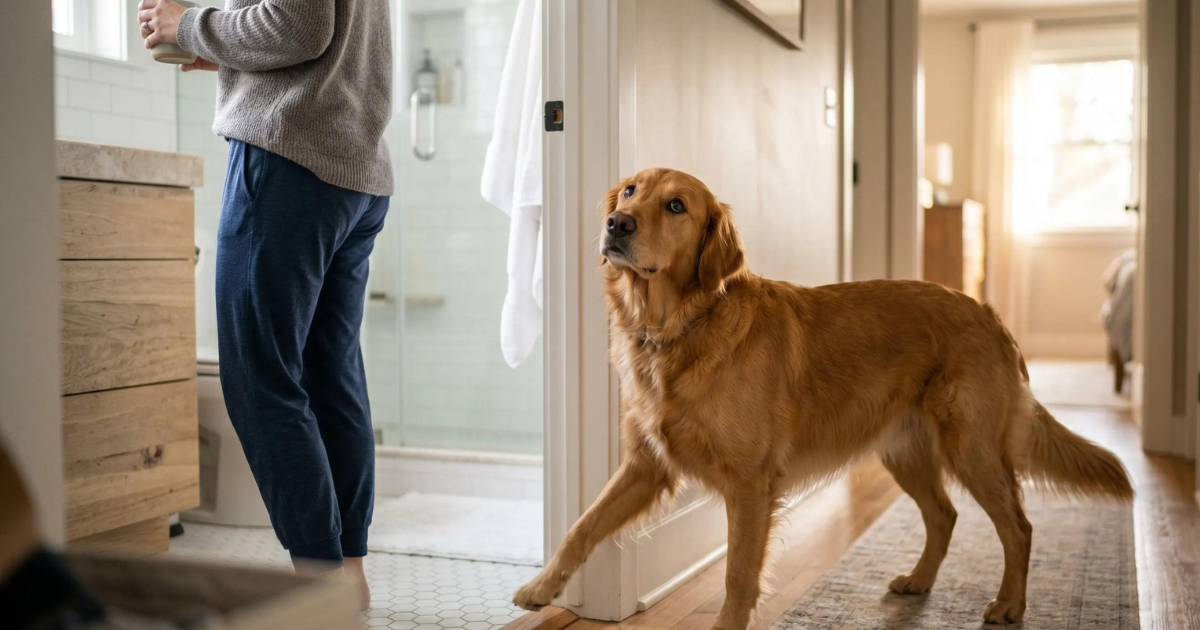 Pourquoi votre chien vous suit partout dans la maison ? Voici ce que cela signifie vraiment